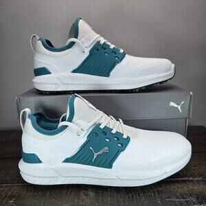 NEW Puma Ignite Articulate Mens Size 9 Waterproof Golf Shoes White Blue